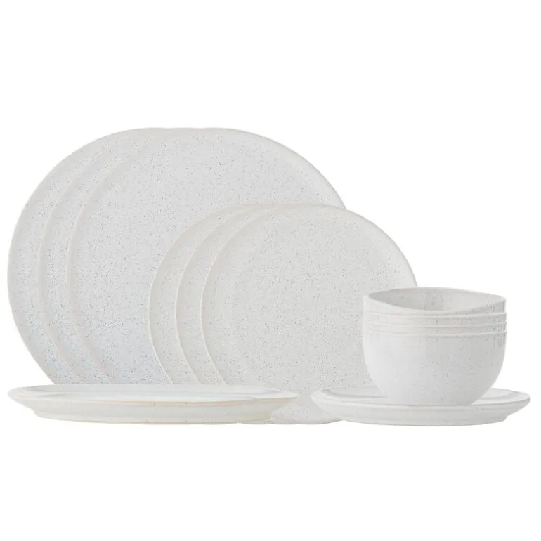 Addison servies set van 12 stuks wit - 82072024