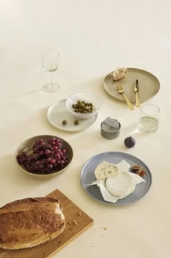 Amare dinerborden lichtblauw set van 6 stuks - 211714