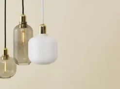 AMP Large hanglamp grijs messing - 502166