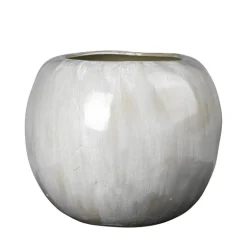 Apple vaas aardewerk antiek wit - Ø41,5XH34,5CM