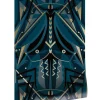 Art deco goud behang animaux grasshopper - blauw
