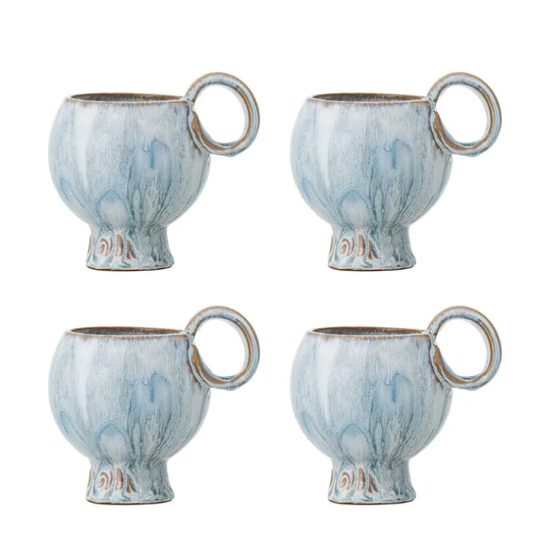 Avonlea mokken blauw set van 4 stuks - 82072481