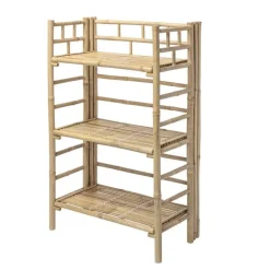 Bamboe kast met planken