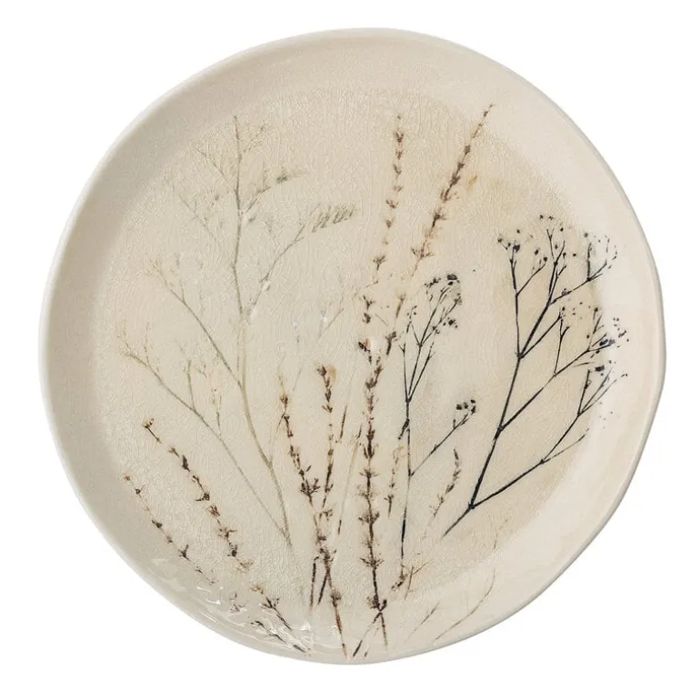 Bea bord naturel - set van 6 stuks Ø27,5 cm