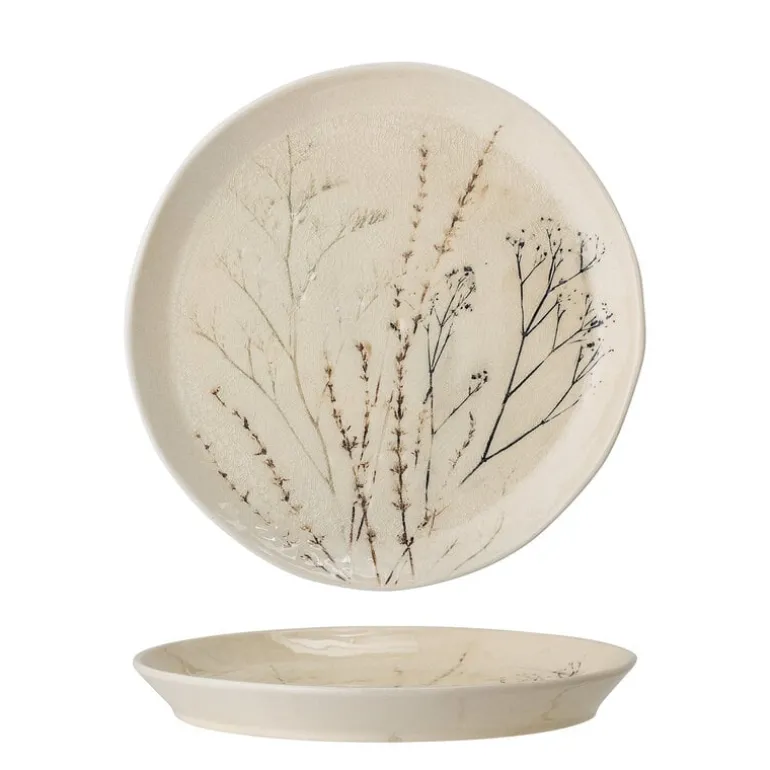 Bea bord naturel - set van 6 stuks Ø27,5 cm