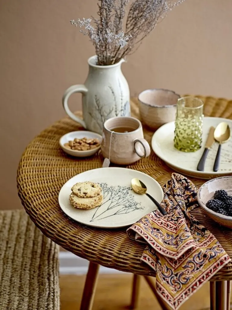 Bea bord naturel - set van 6 stuks Ø27,5 cm