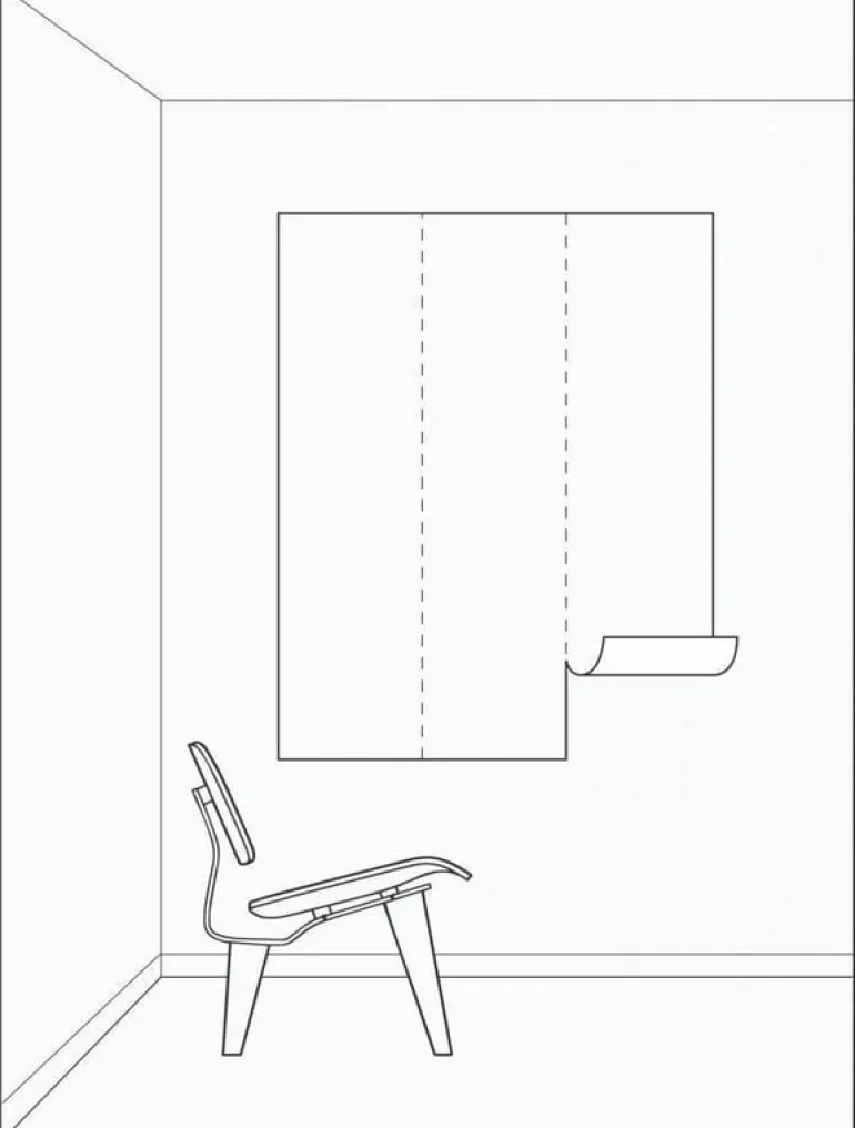 Behangpaneel Engraved Flowers