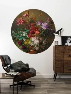 Bloemen behangcirkel SC-076 ø142,5cm