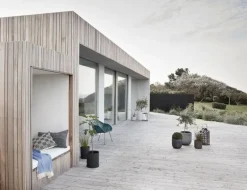 Bloempot set naturel fiberstone