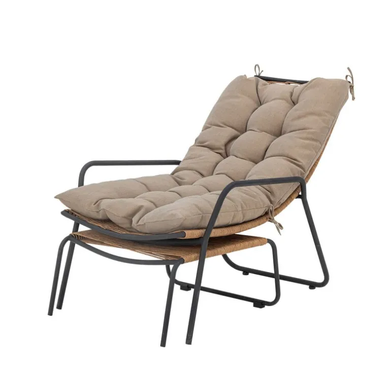 Boel loungestoel met voetenbankje - 82064496