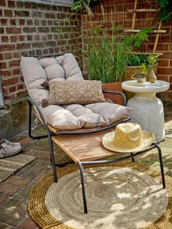 Boel loungestoel met voetenbankje - 82064496