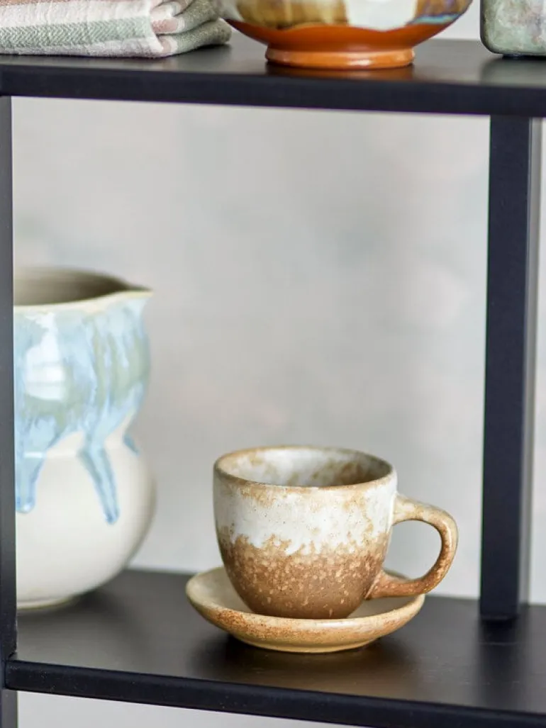 Brenta kop en schotel naturel set van 4 stuks - 82072416