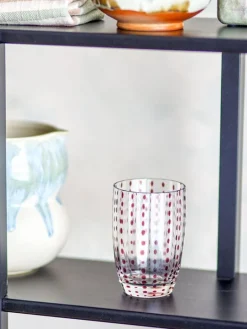 Brinley glazen bruin set van 4 stuks - 82072203