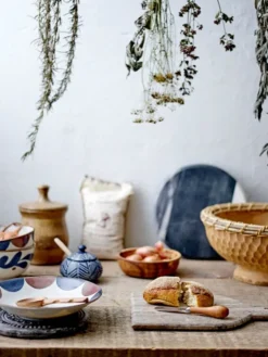 Camellia schaaltjes blauw - set van 6 stuks