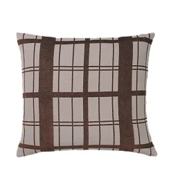 Chequer kussen bruin incl vulling - W60XL60CM