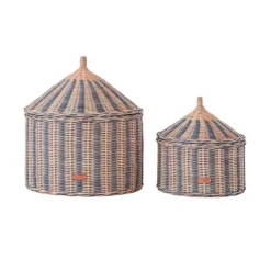 Circus manden blauw set van 2 stuks - M107221