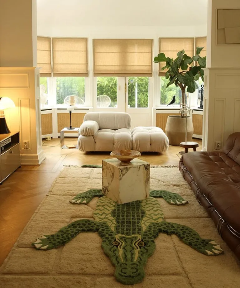 Coolio Krokodil vloerkleed XL - 1.45.10.060.060.6