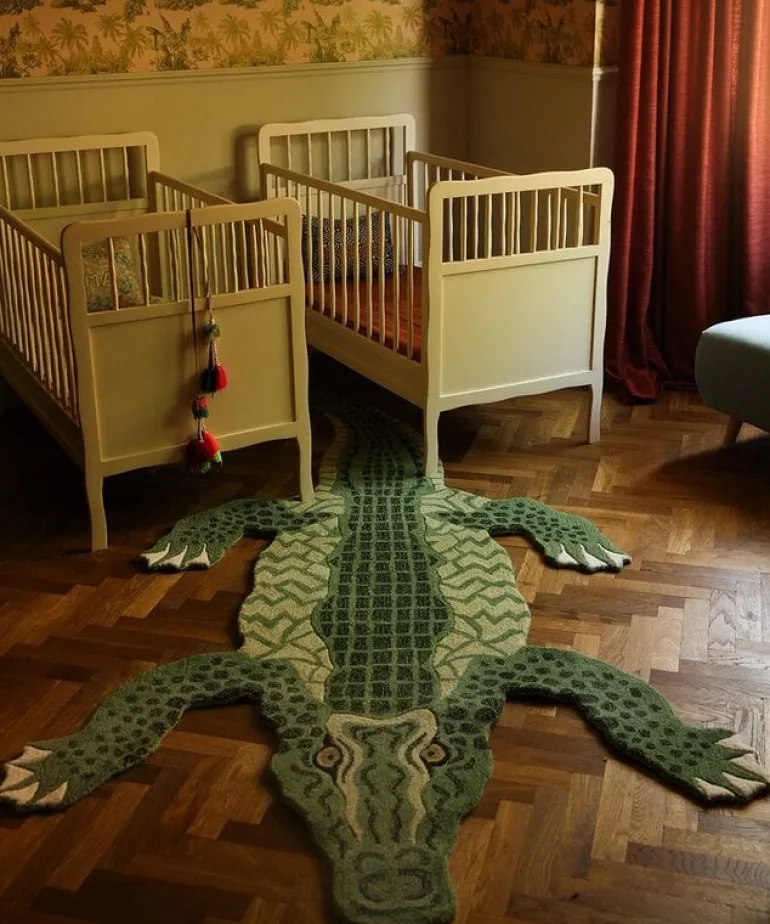 Coolio Krokodil vloerkleed XL - 1.45.10.060.060.6