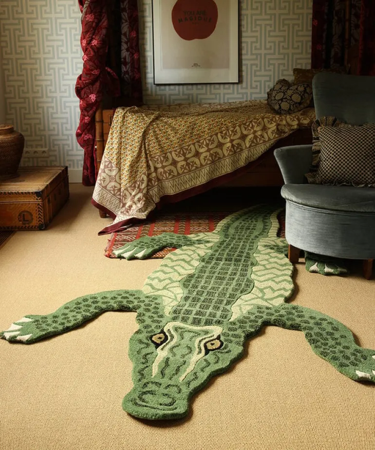 Coolio Krokodil vloerkleed XL - 1.45.10.060.060.6