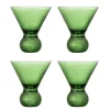 Corliss cocktail glazen groen set van 4 stuks - 82072449