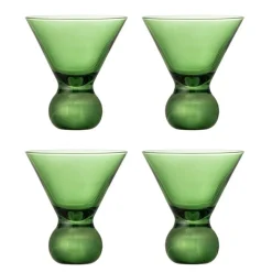 Corliss cocktail glazen groen set van 4 stuks - 82072449