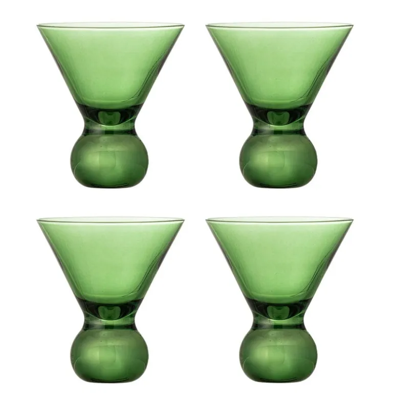 Corliss cocktail glazen groen set van 4 stuks - 82072449