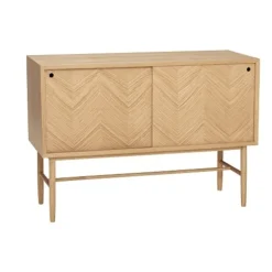 Dressoir met schuifdeuren eikenhout