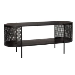 Dressoir metaal/hout - zwart