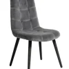 Eetkamerstoel velvet - grijs