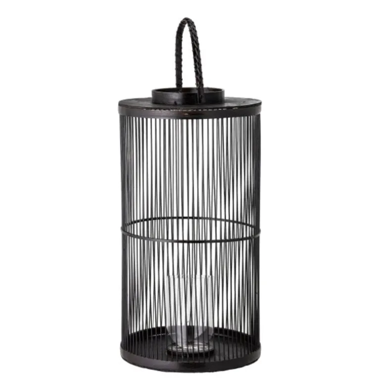 Effie lantaarn - bamboe/glas