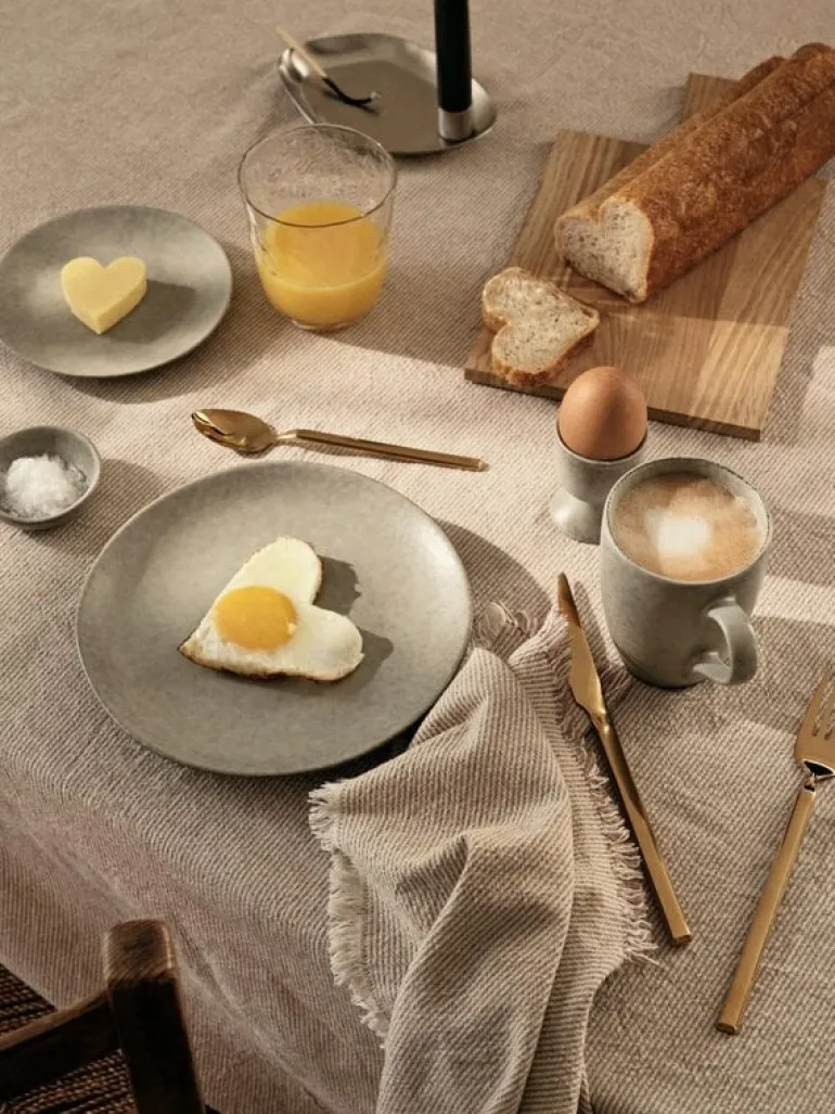 Elouise tafelkleed grijs/gebroken wit 160x200cm - 71210356