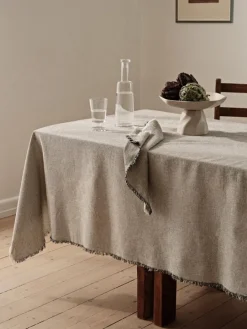 Elouise tafelkleed zwart/gebroken wit 160x300cm - 71210355