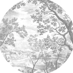 Engraved landscapes behangcirkel SC-046 - ø142,5cm