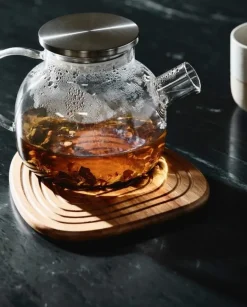 Enoki onderzetters naturel set van 6 stuks - 7180