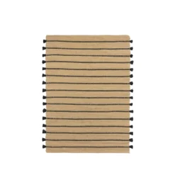 Ezra vloerkleed naturel/zwart 140x200cm - 71110389