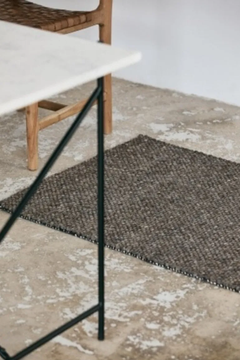 Fia vloerkleed wol - grijs/bruin