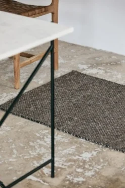 Fia vloerkleed wol - grijs/bruin 75x200cm