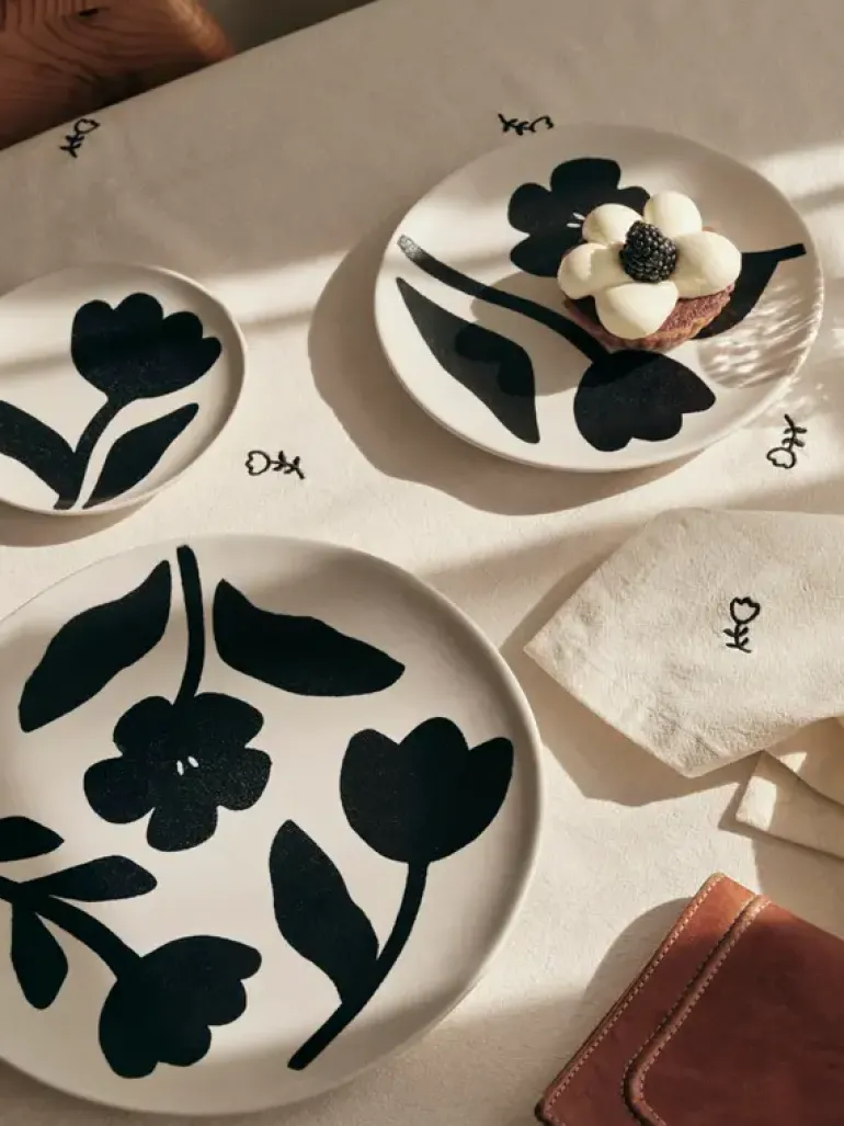 Flora borden Ø26cm set van 4 stuks - 14533559