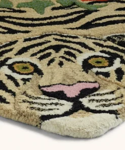 Floral white tiger vloerkleed L - 1.45.10.096.020.5