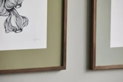 Garlic illustration - donker eiken