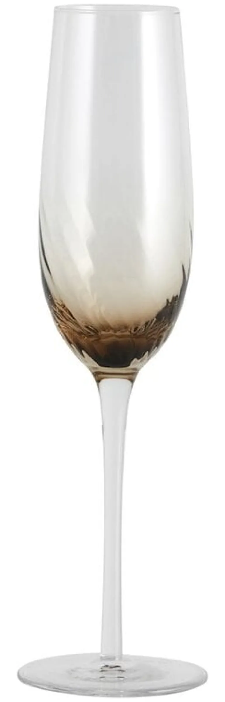 Garo champagne glazen bruin - set van 8 stuks