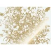 Goud Engraved bloemen behang off white MW-133 400x280cm
