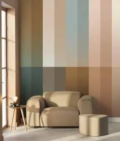 Gradient Stripes behang FU-024 - 194,8x280cm multikleur