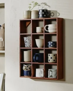 Grainy kopjes S beige set van 6 stuks - 57055