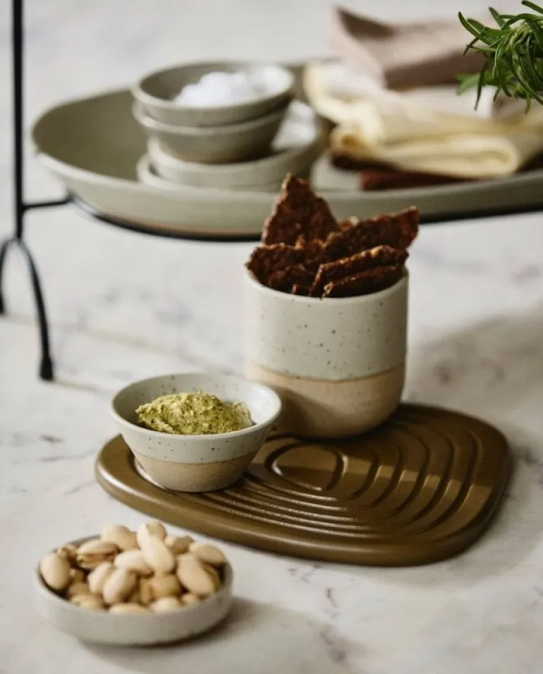 Grainy kopjes S beige set van 6 stuks - 57055