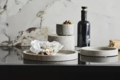 Grina pot small - bruin marmer