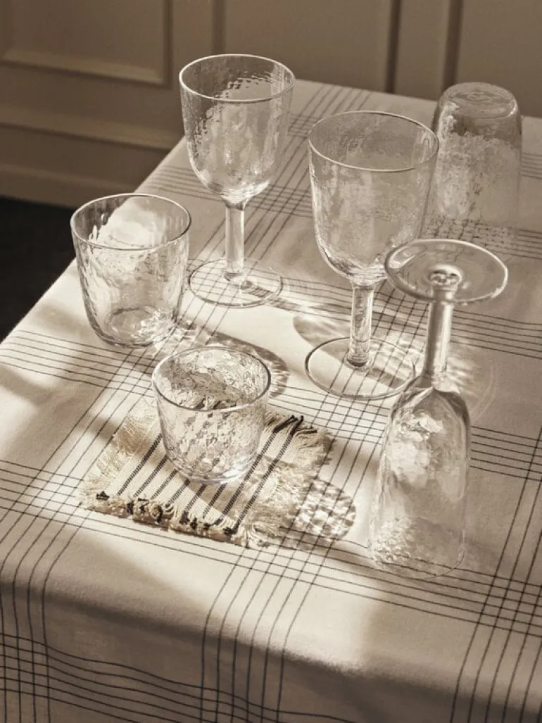 Hammered glazen set van 12 stuks - 14496280