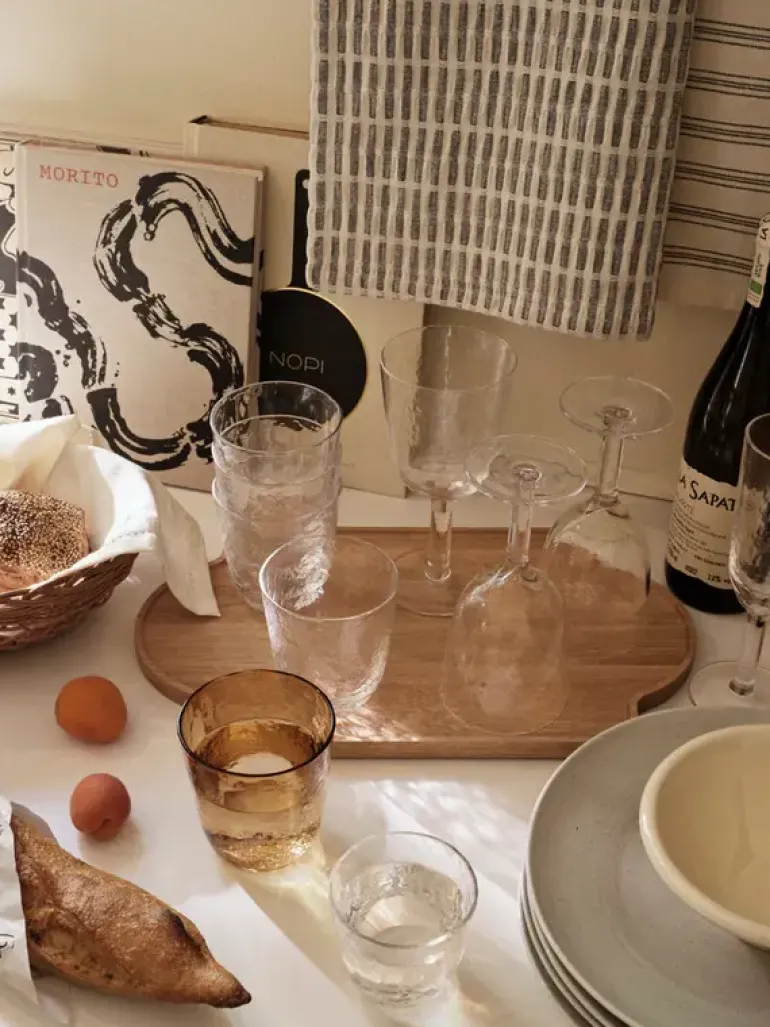 Hammered rode wijnglazen set van 12 stuks - 14496278