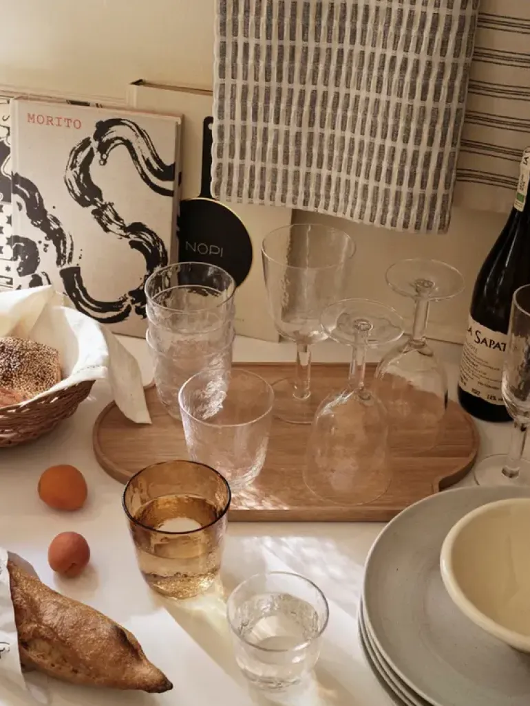 Hammered witte wijnglazen set van 12 stuks - 14496279