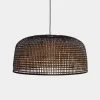 Hanglamp Doppio Grid dark bamboe ø80cm
